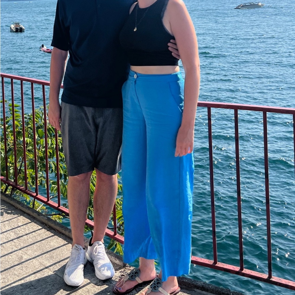 Blue Wide Leg Zara Pants Worn Once